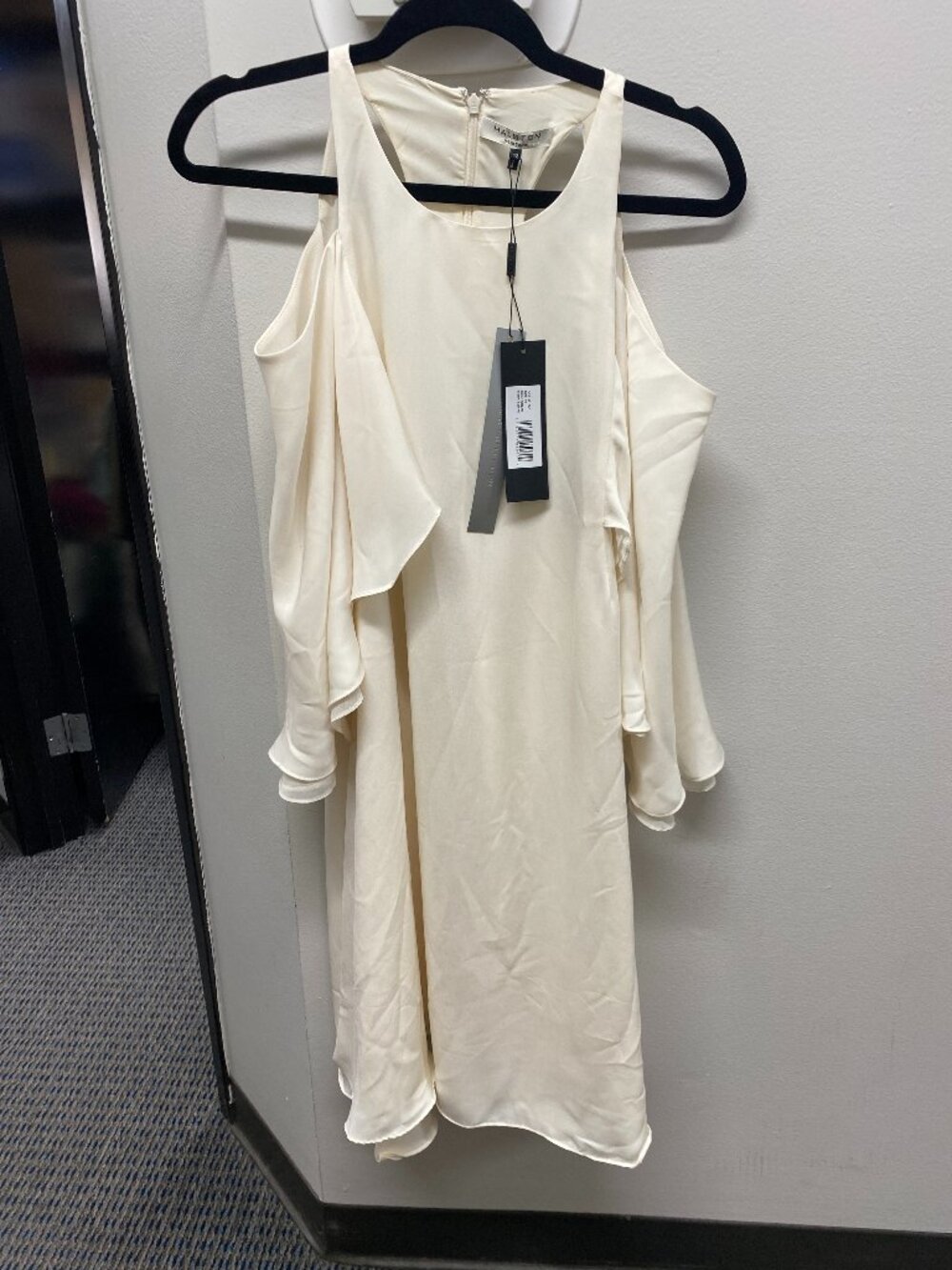 Halston Heritage Cream Dress Size 12